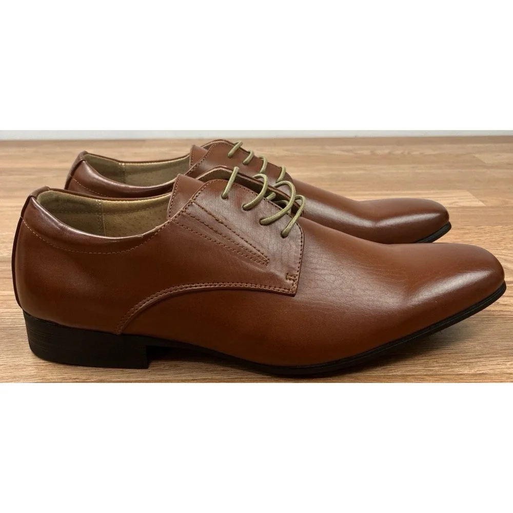 Bruno Marc Gordon Brown Dress Shoes Lace Up Men's Size 12 NEW